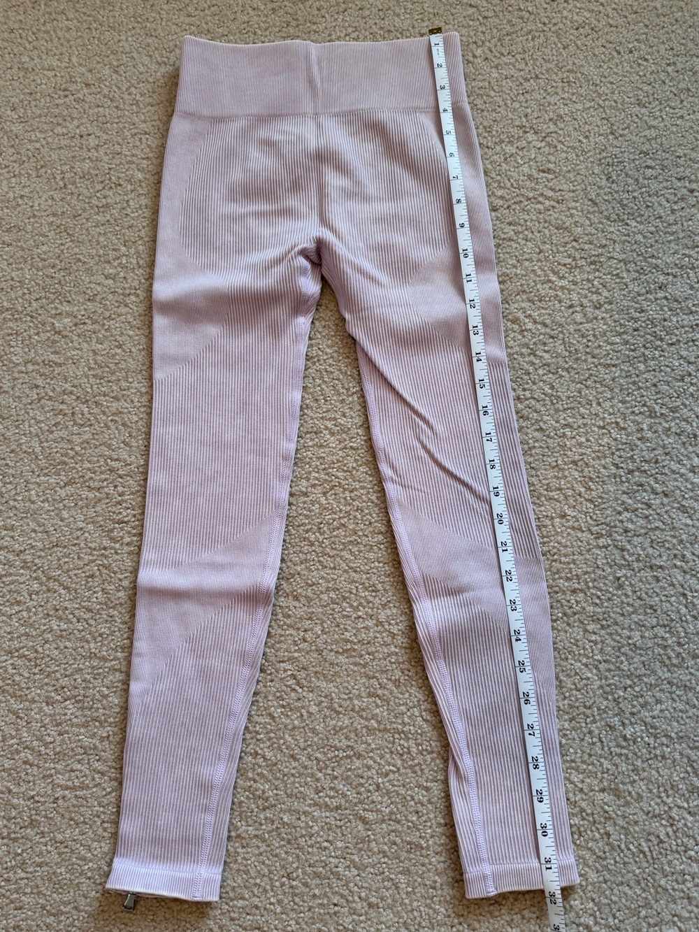 Source Unknown Ribbed High-Waist Leggings - Lavender